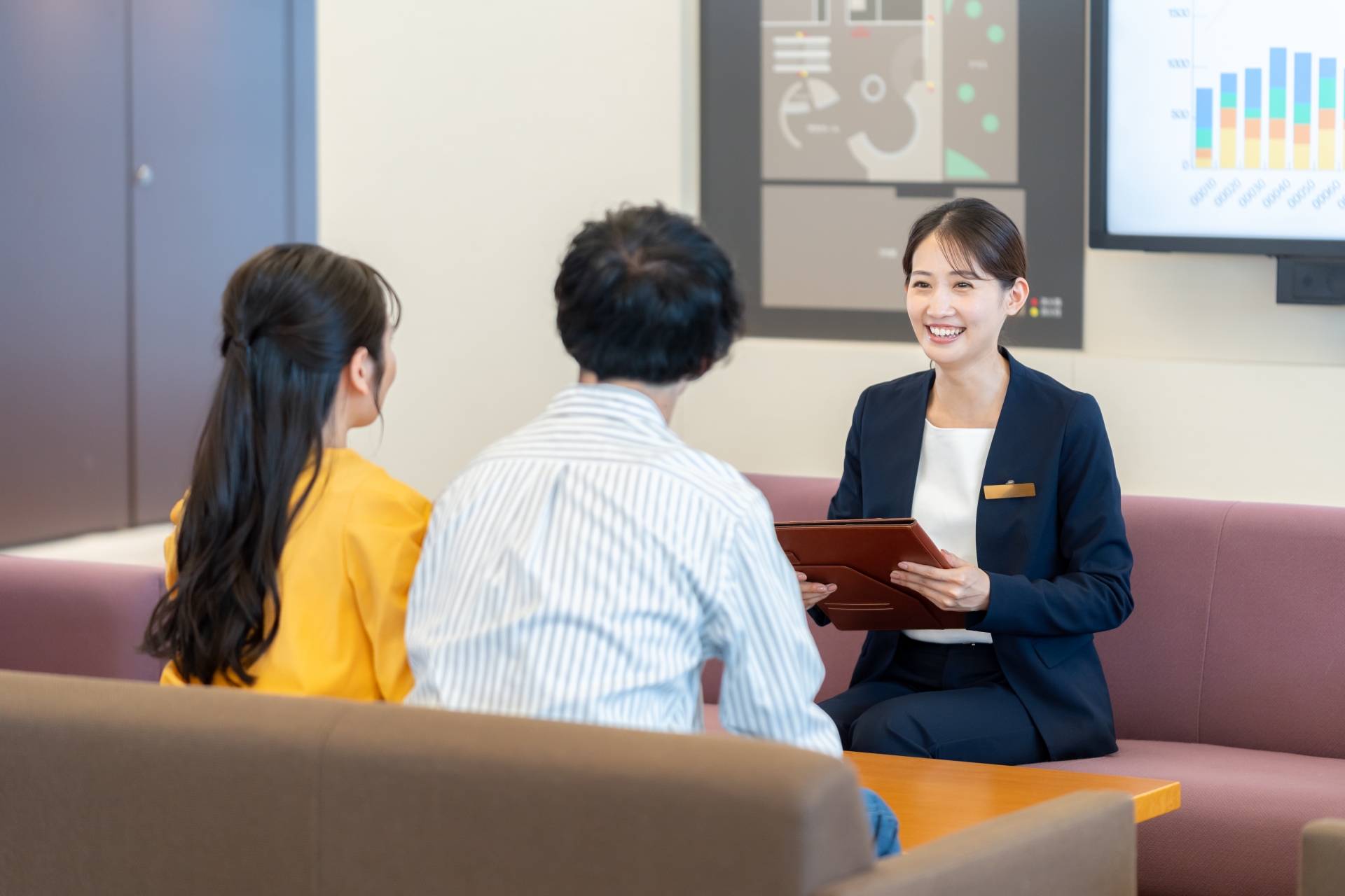 相談風景のフリー素材